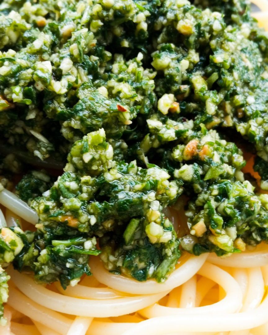 Pesto de avellanas 🇮🇹🌰 Pesto de avellanas 🇮🇹🌰