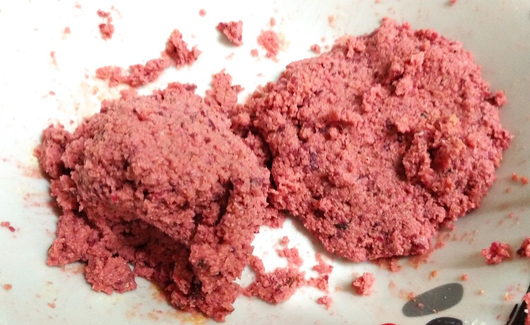 Hamburguesa de soja con mermelada de frambuesa Paso 2 Hamburguesa de soja con mermelada de frambuesa Paso 2
