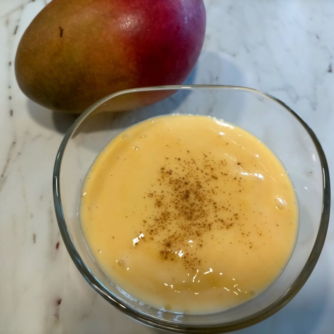 Natillas express de mango Natillas express de mango