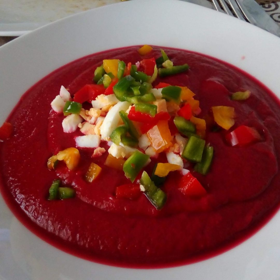 Salmorejo de remolacha Salmorejo de remolacha