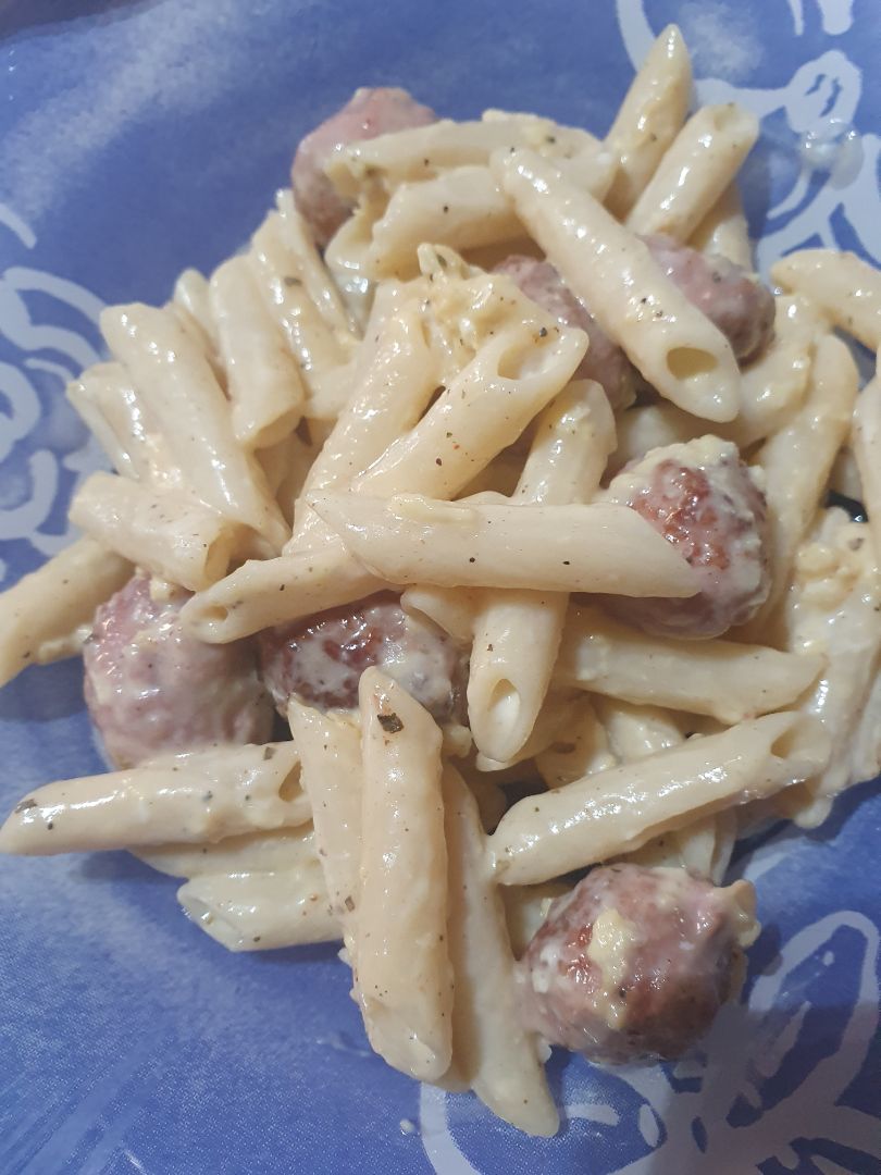 Macarrones falsa carbonara Macarrones falsa carbonara
