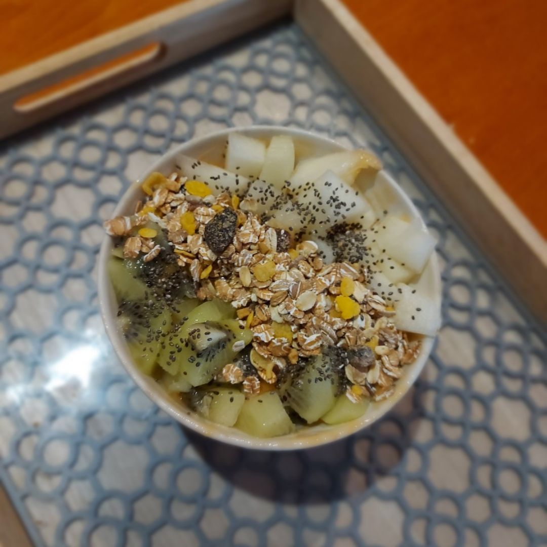 Smothie bowl de mango y papaya Smothie bowl de mango y papaya