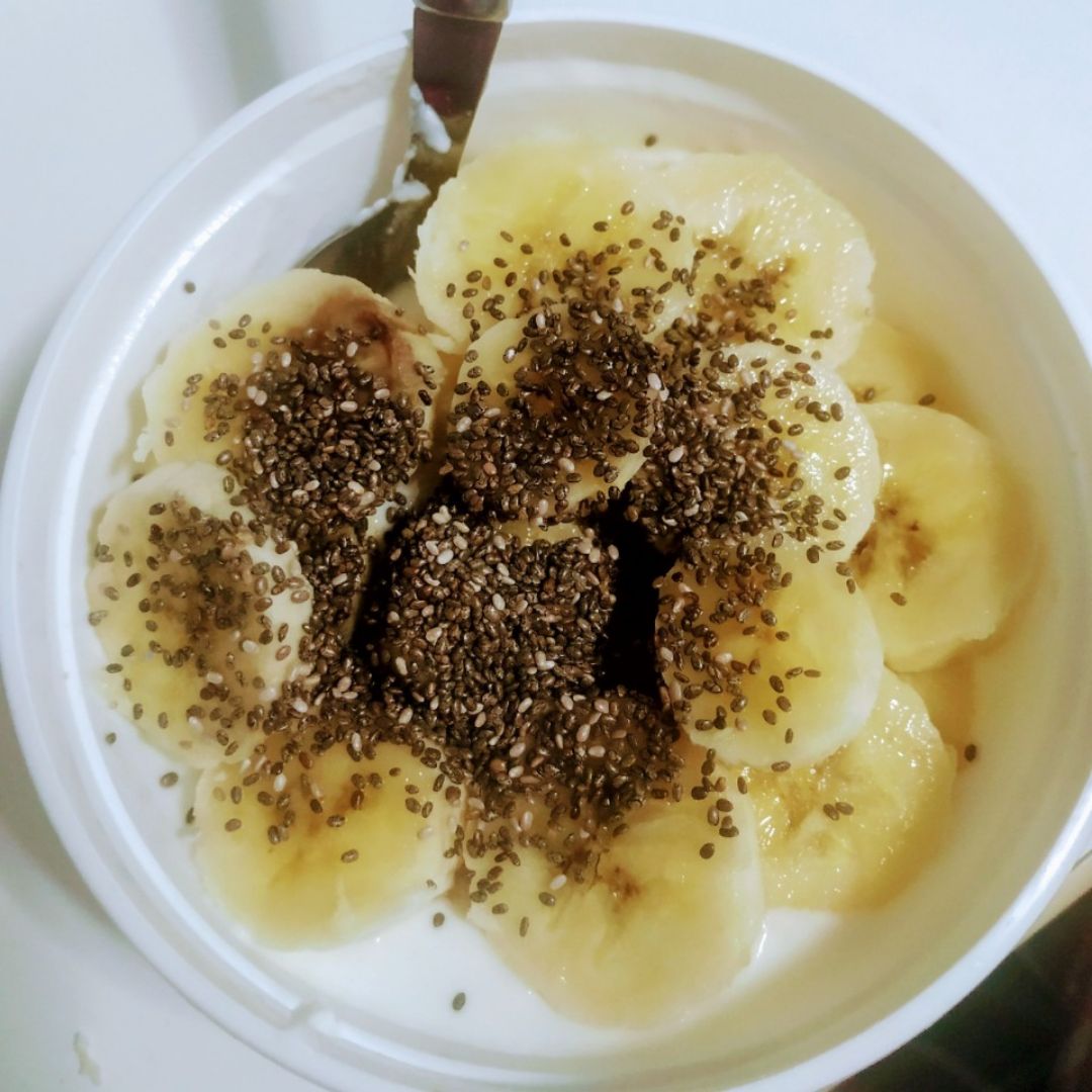 Yogur y plátano Yogur y plátano