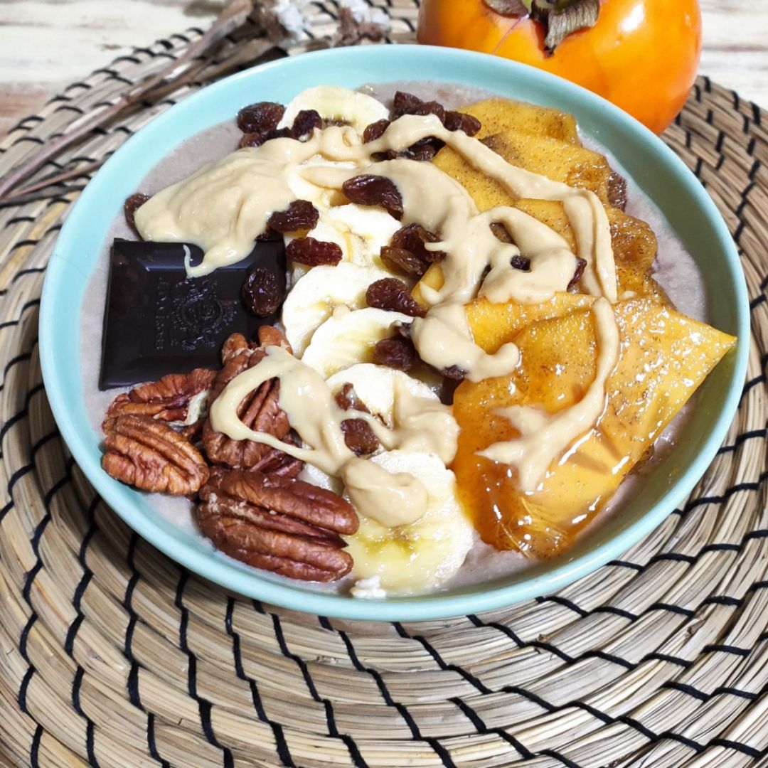 Porridge de caqui Porridge de caqui