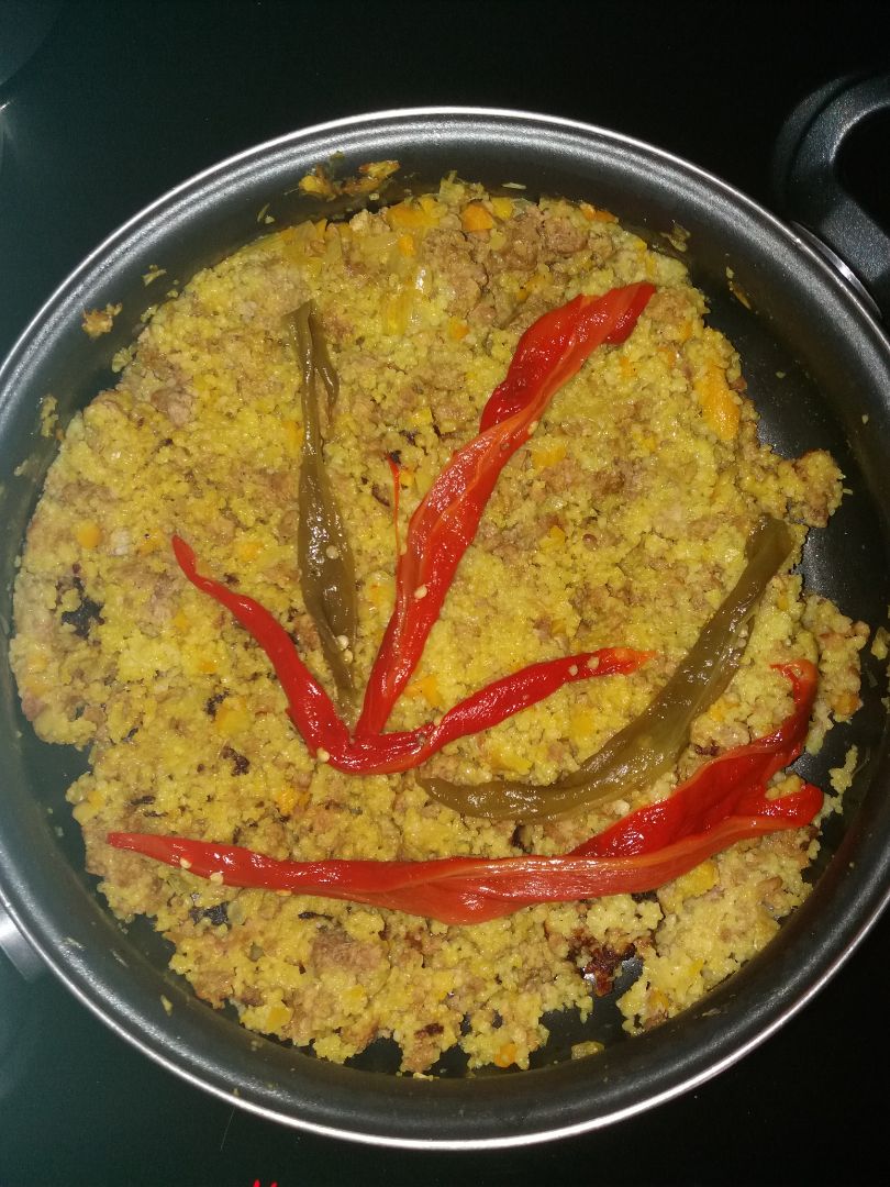 Couscous con verduras y carne Couscous con verduras y carne