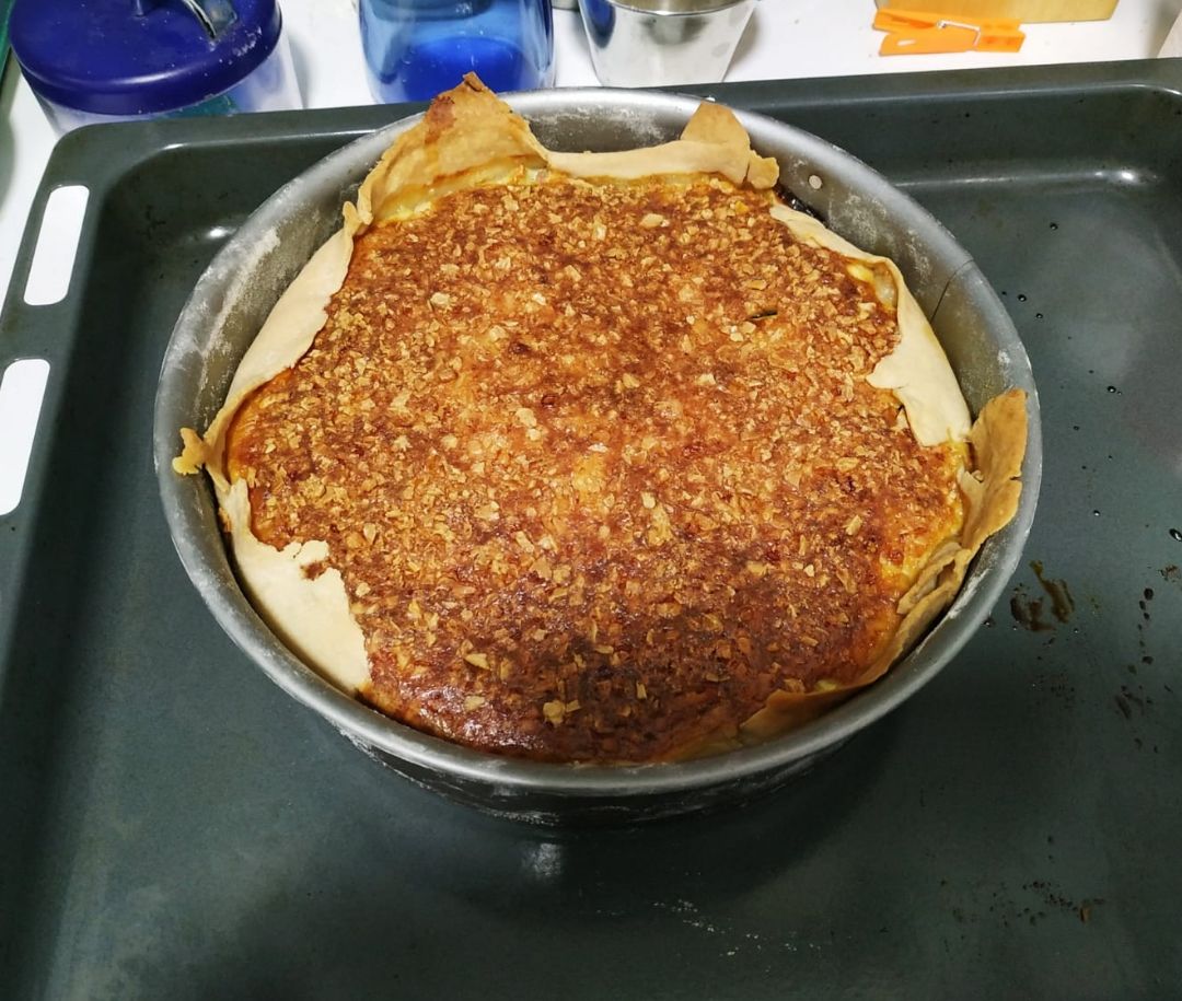Quiche de calabacin y beicon Quiche de calabacin y beicon