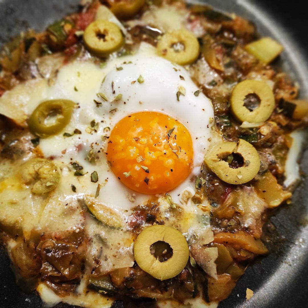 Vegetales pochados con sal de chorizo y huevo en sus jugos Paso 6 Vegetales pochados con sal de chorizo y huevo en sus jugos Paso 6