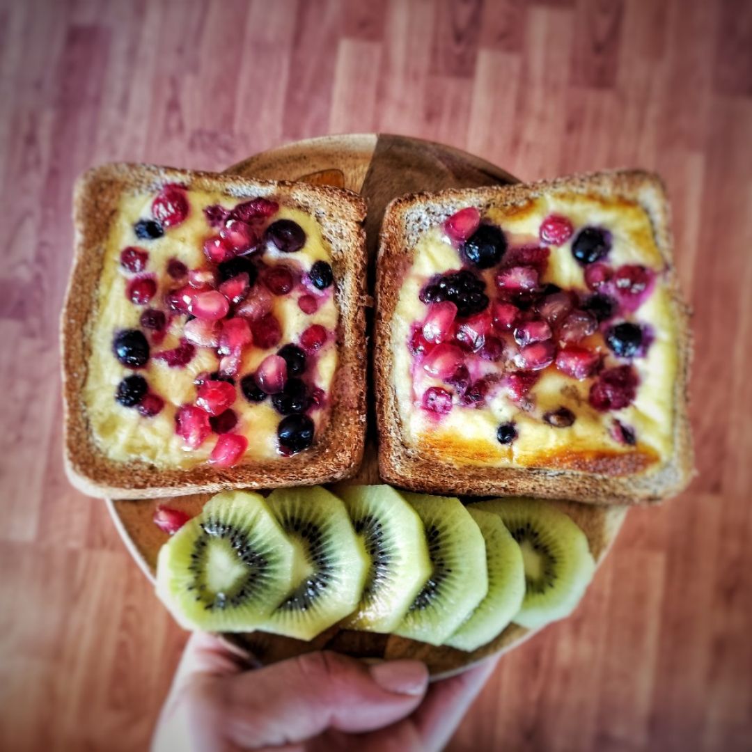 Tostadas cheesecake Tostadas cheesecake