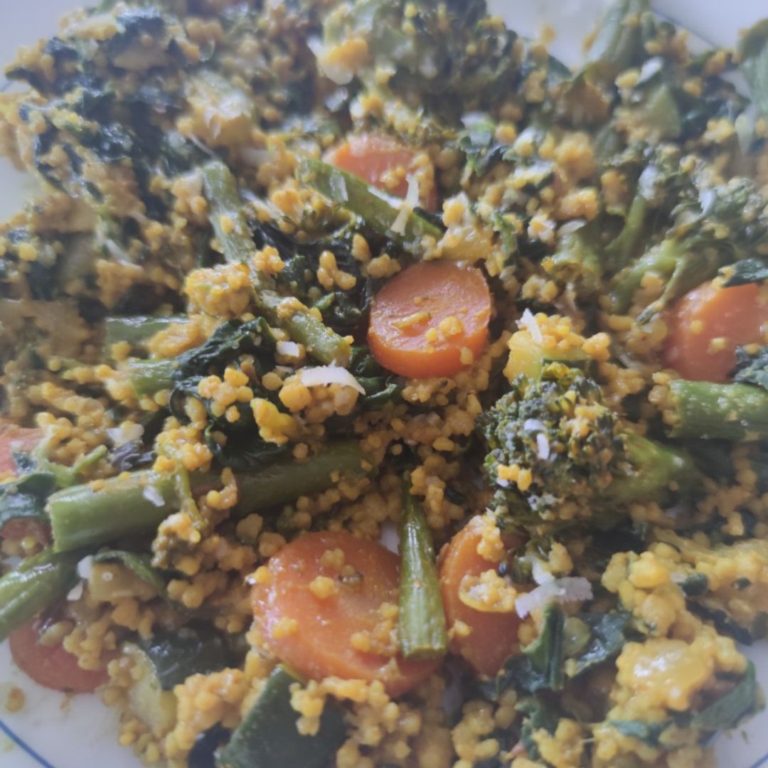 Cous Cous de verduras al curry Cous Cous de verduras al curry