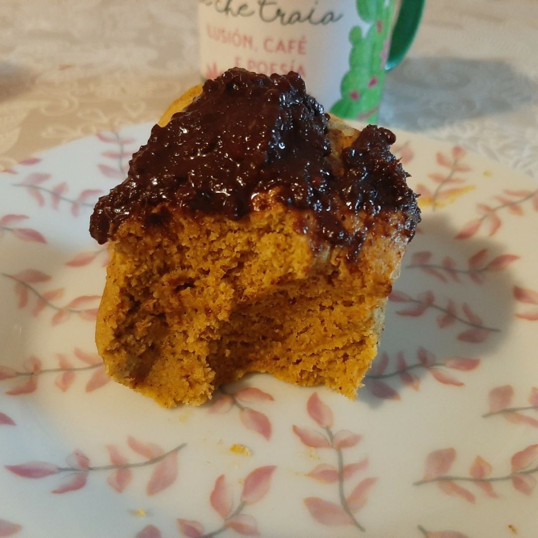 Mugcake de plátano y avena Paso 2