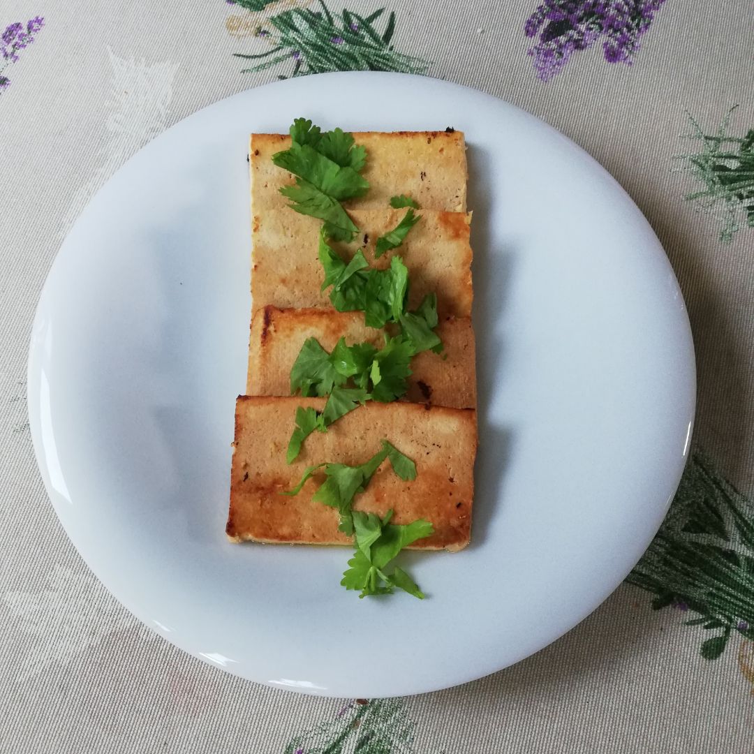 Tofu con jengibre Tofu con jengibre