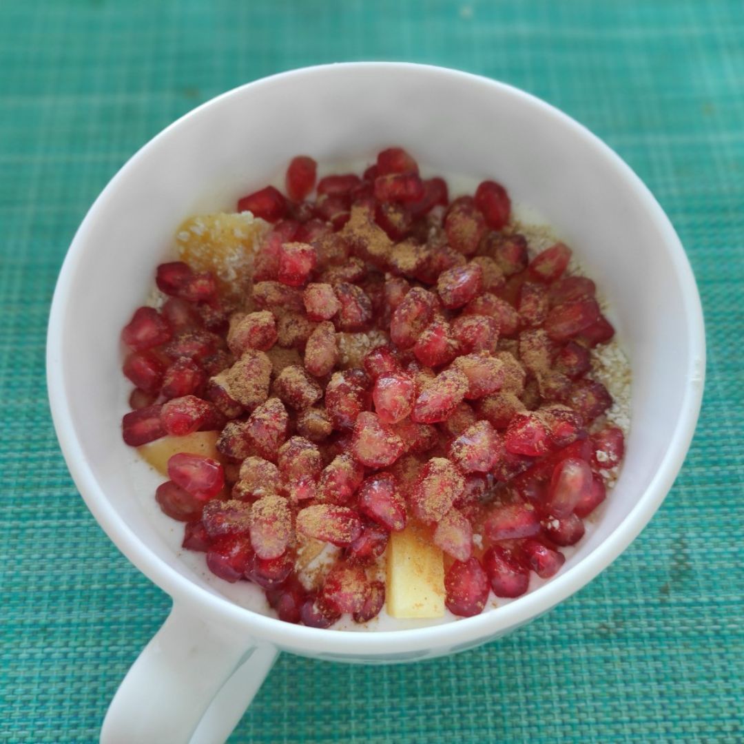Kéfir con fruta y avena Kéfir con fruta y avena