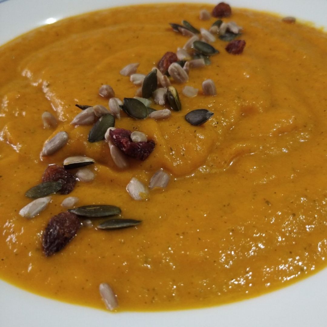 Crema de zanahoria y calabacín Crema de zanahoria y calabacín