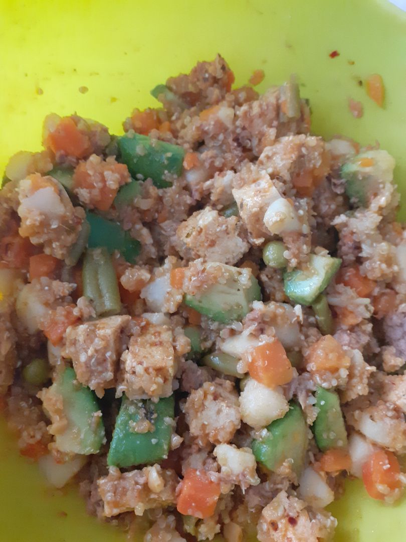 Quinoa con tofu Quinoa con tofu