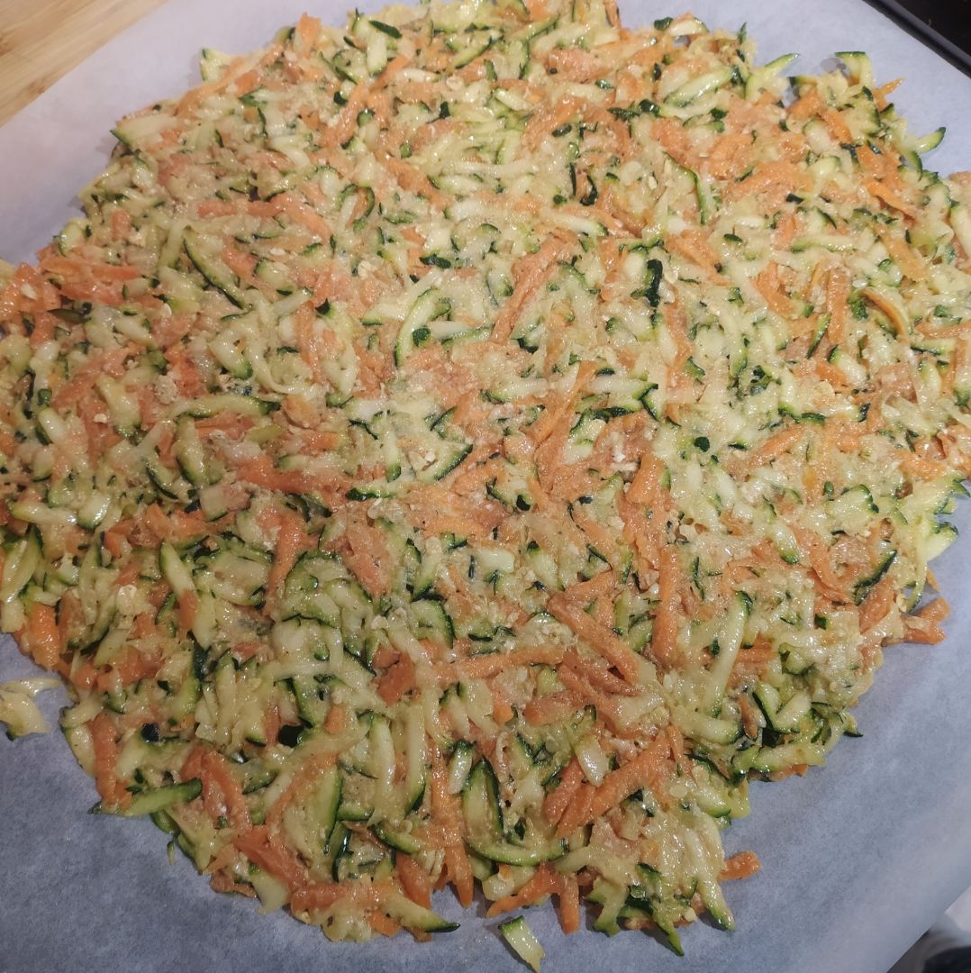 Pizza calabacin y zanahoria Paso 2