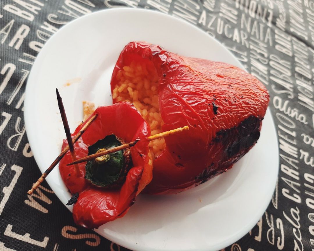 Pimientos rellenos de arroz 🌶 Pimientos rellenos de arroz 🌶