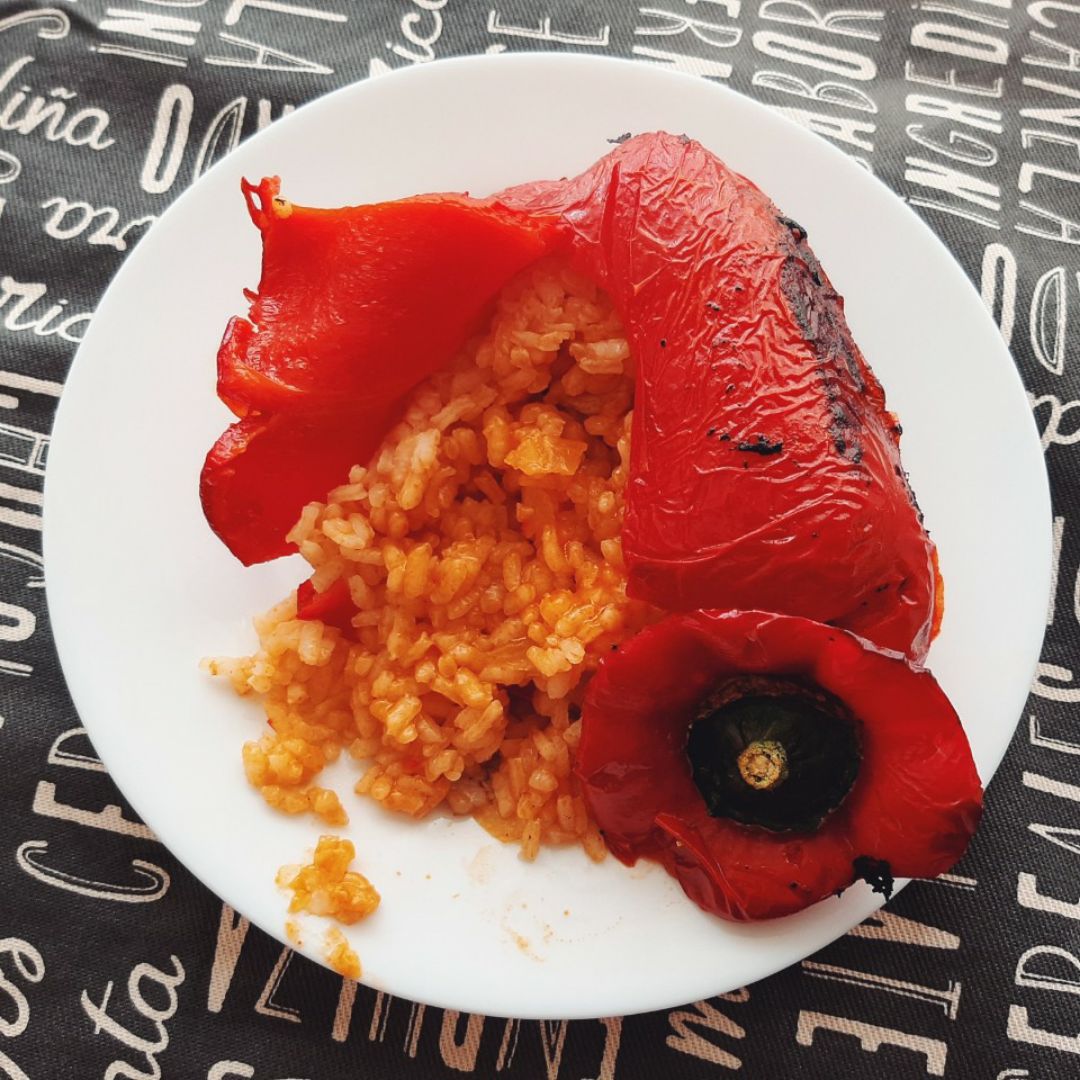 Pimientos rellenos de arroz 🌶 Paso 6 Pimientos rellenos de arroz 🌶 Paso 6