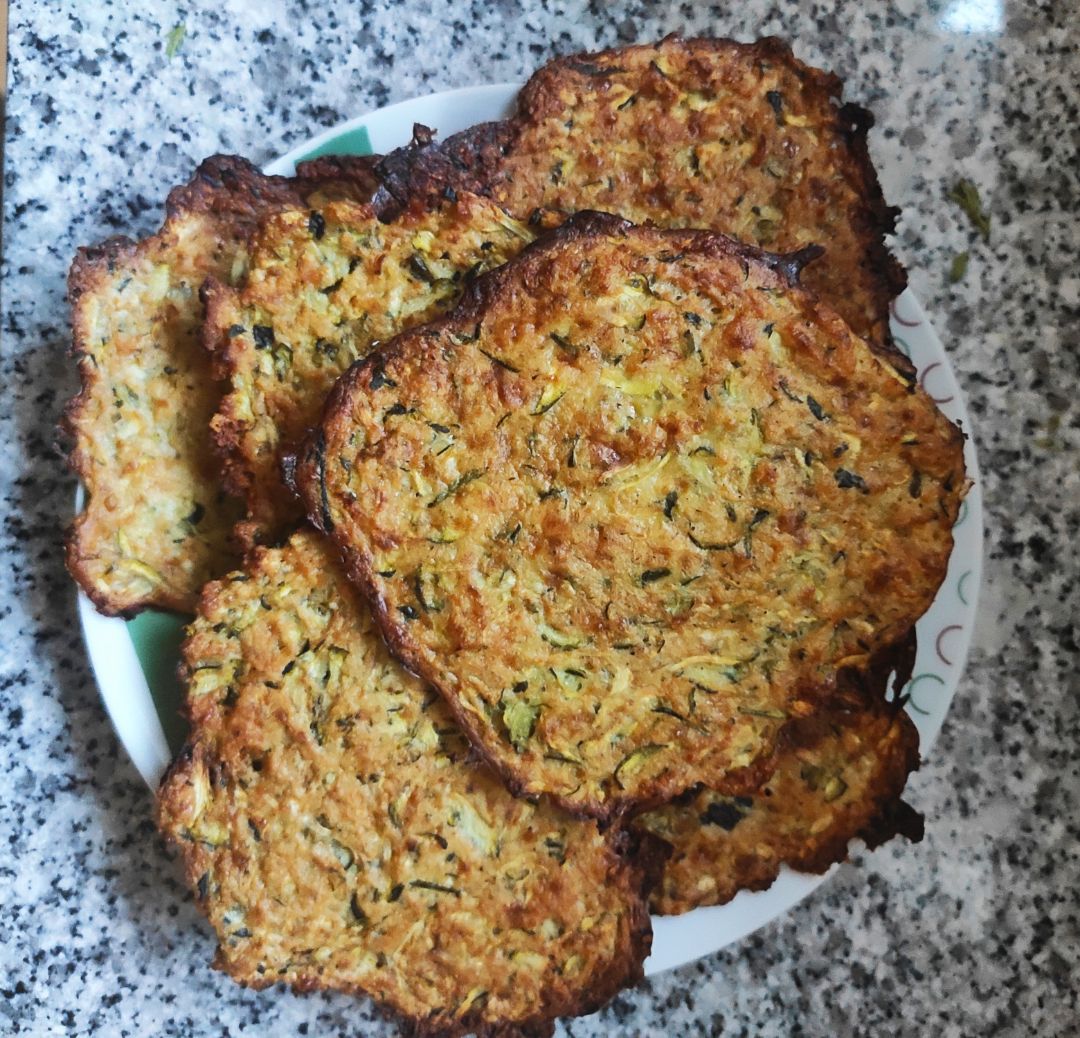 Tortas de calabacín y parmesano