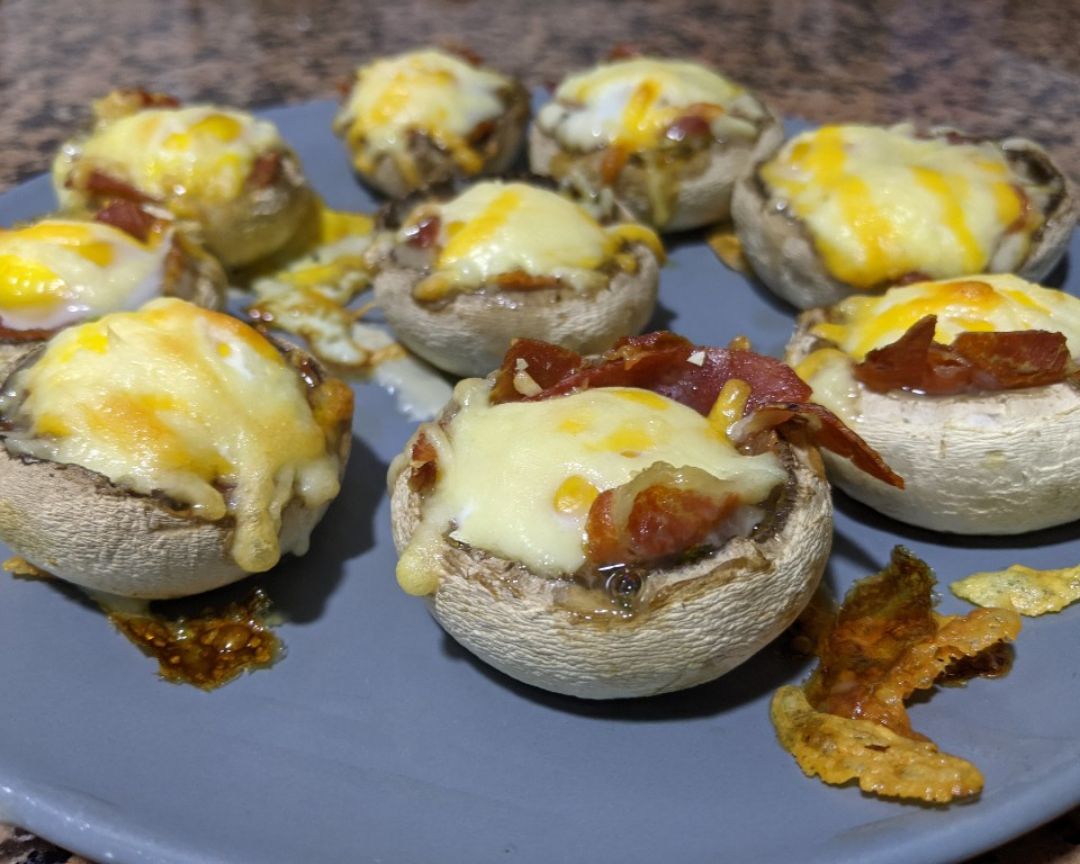 Champiñones rellenos en  10'
