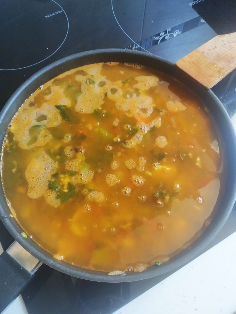 Arroz caldoso con verduras y pollo Paso 3 Arroz caldoso con verduras y pollo Paso 3