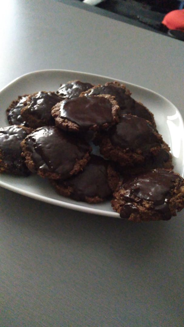 Galletas de avena, cacao y chocolate 90% Galletas de avena, cacao y chocolate 90%