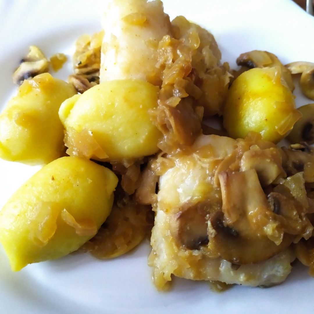 Ñoquis con bacalao Ñoquis con bacalao