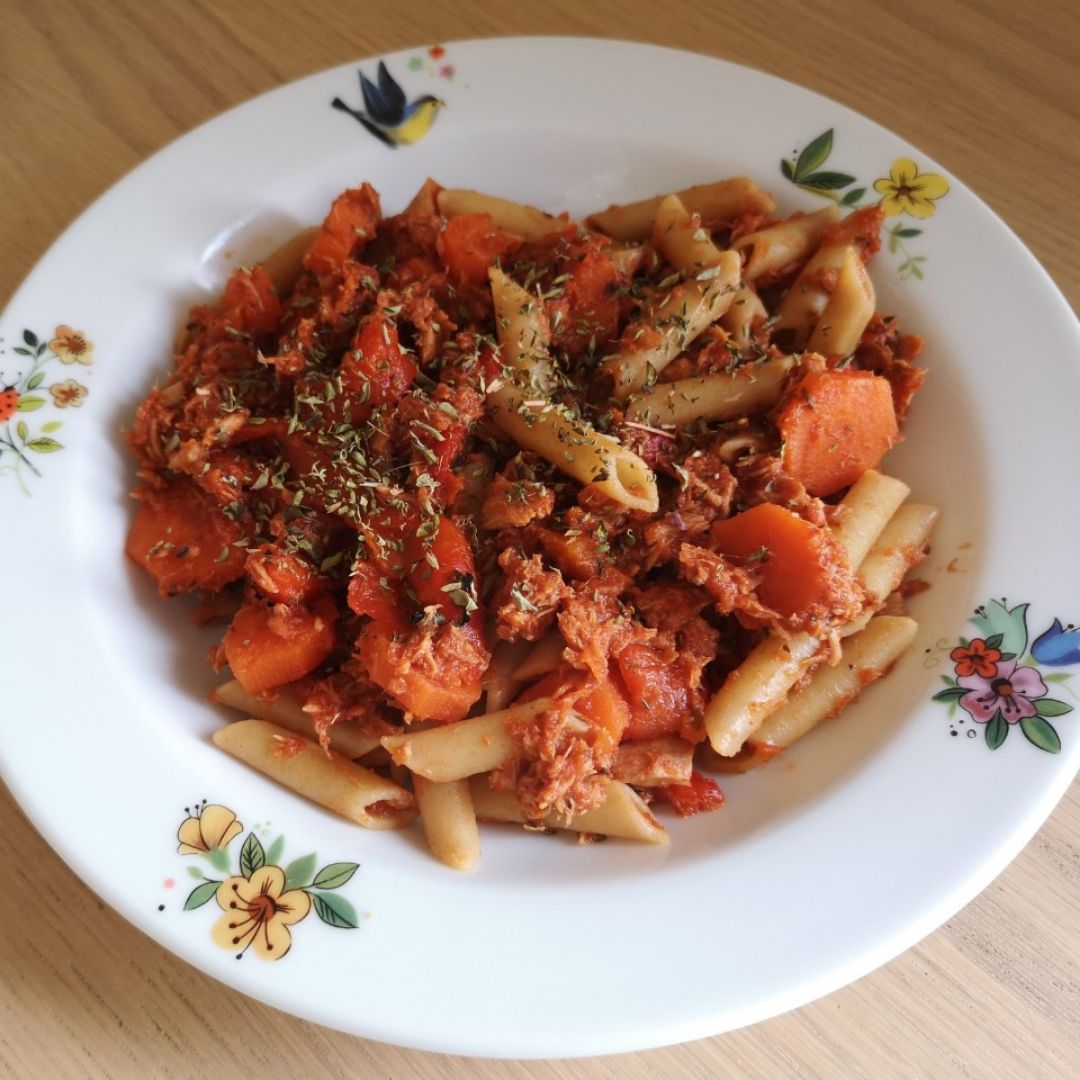 Macarrones con atún para pérdida de grasa Macarrones con atún para pérdida de grasa