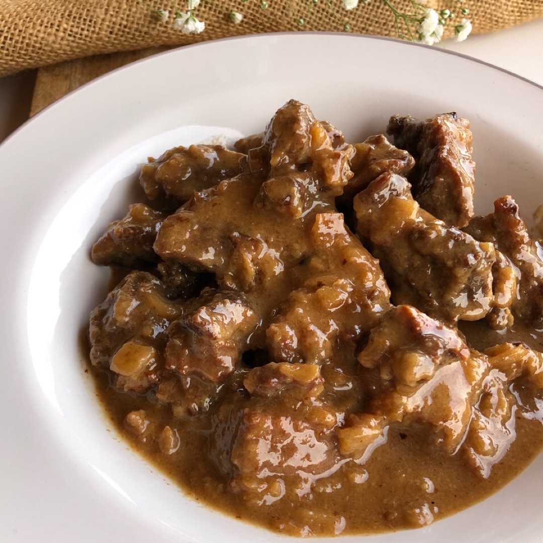 Carne guisada en olla lenta 