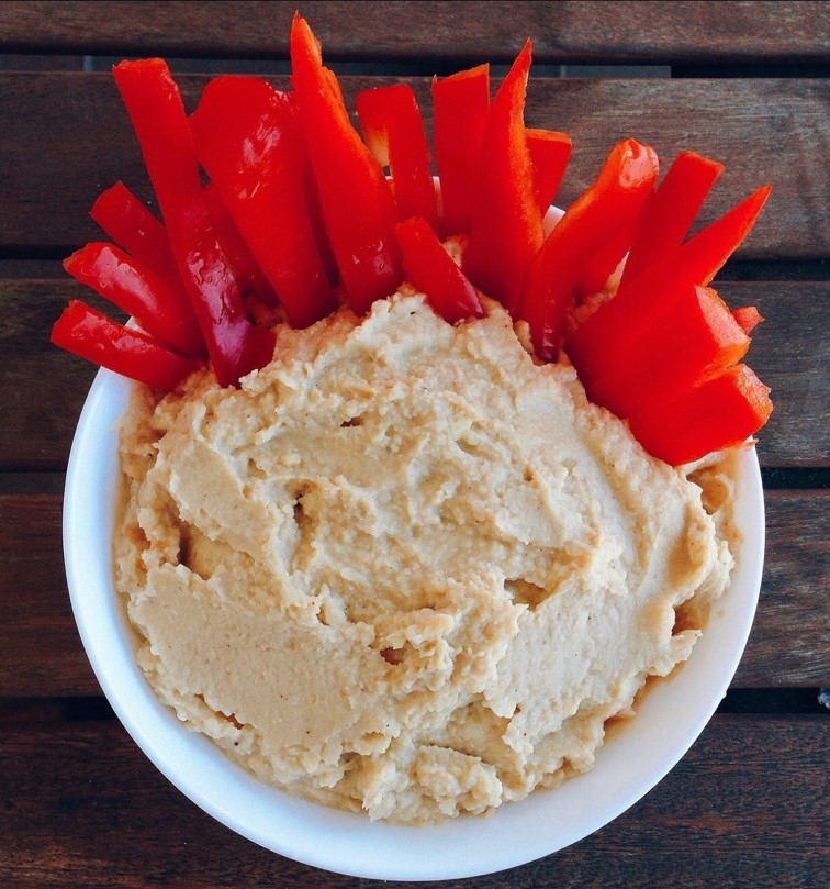 Hummus con crudités Hummus con crudités