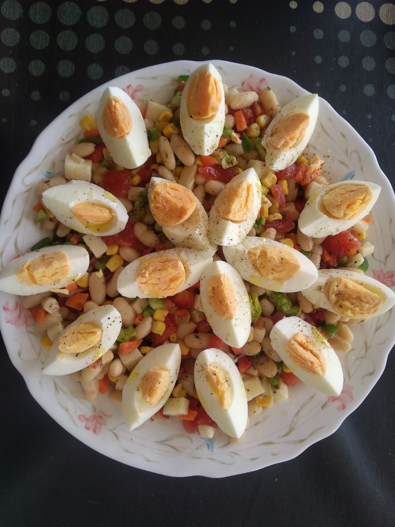 Ensalada de alubias blancas