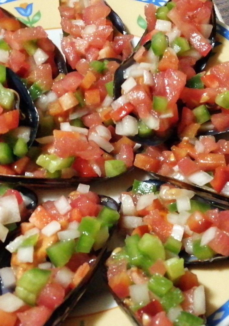 Mejillones a la vinagreta Mejillones a la vinagreta