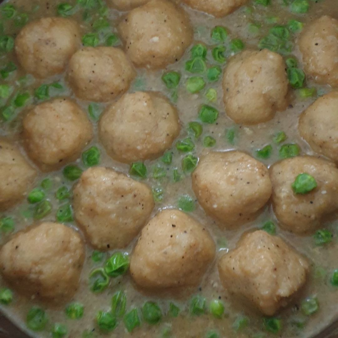 Albóndigas de merluza y gambas Albóndigas de merluza y gambas