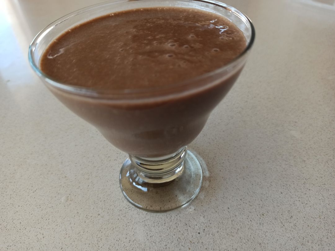 Batido de plátano y cacao Batido de plátano y cacao