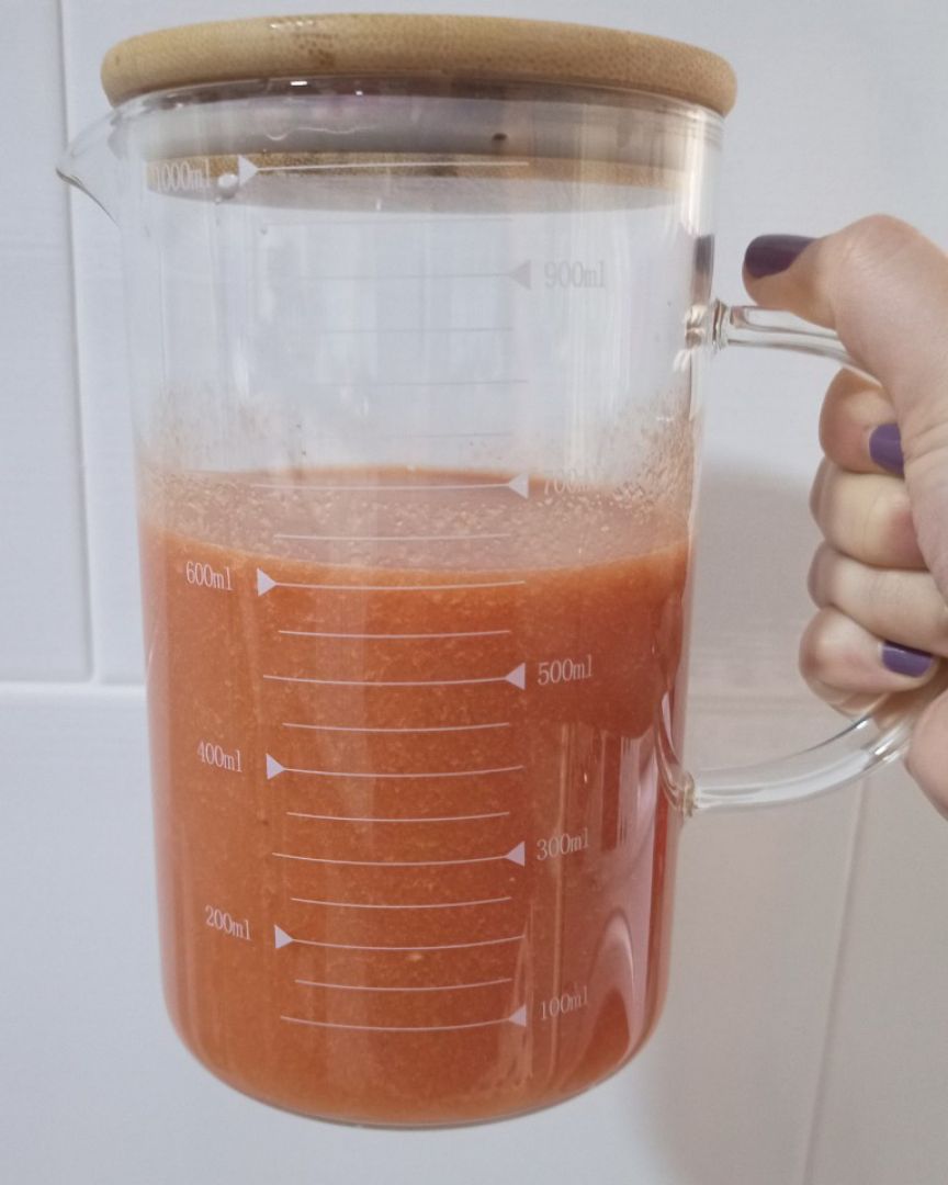 Gazpacho de sandía Paso 4 Gazpacho de sandía Paso 4