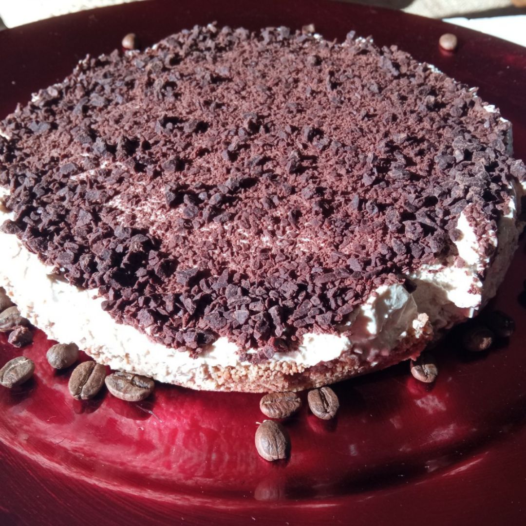Tarta de mousse de café Tarta de mousse de café