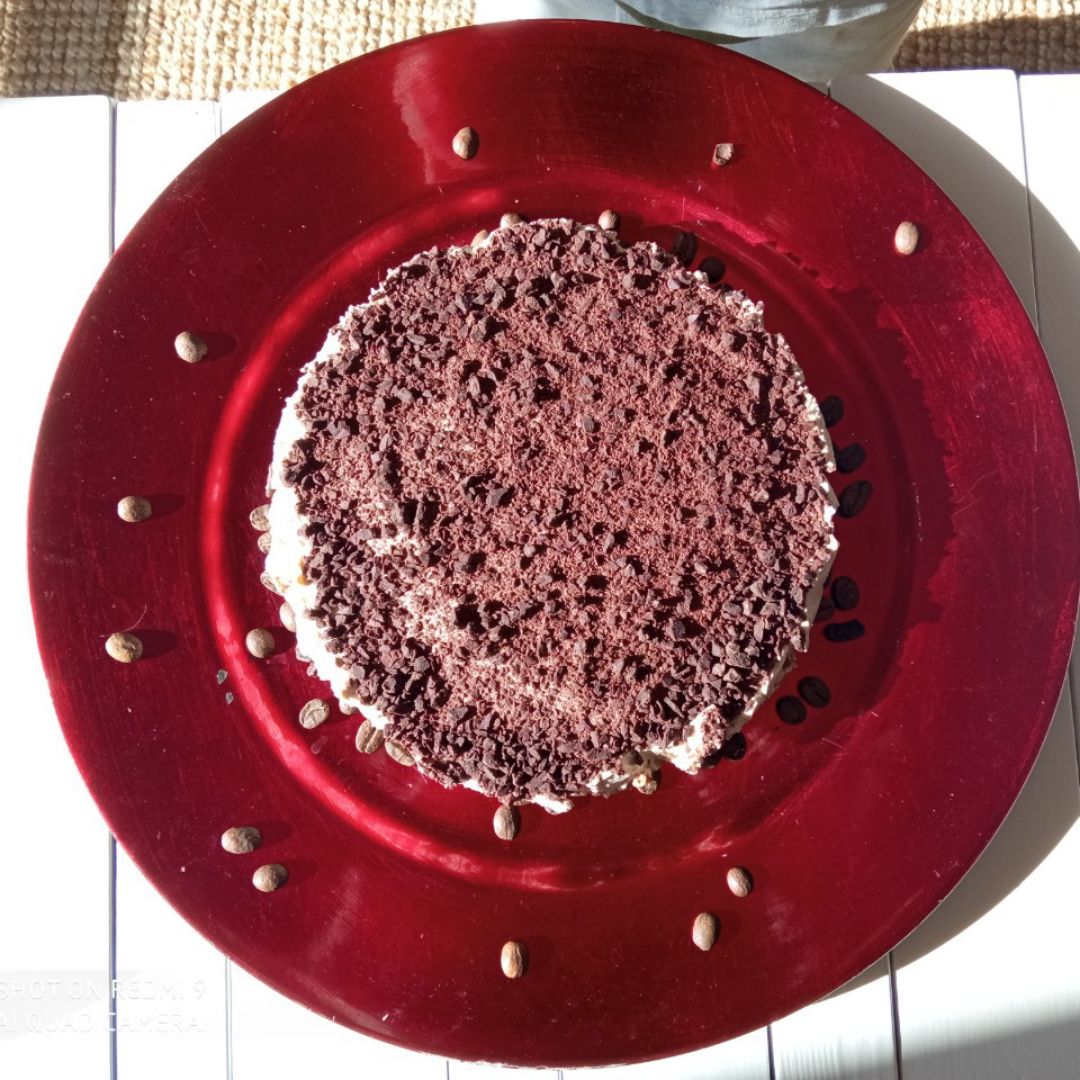 Tarta de mousse de café Paso 4 Tarta de mousse de café Paso 4
