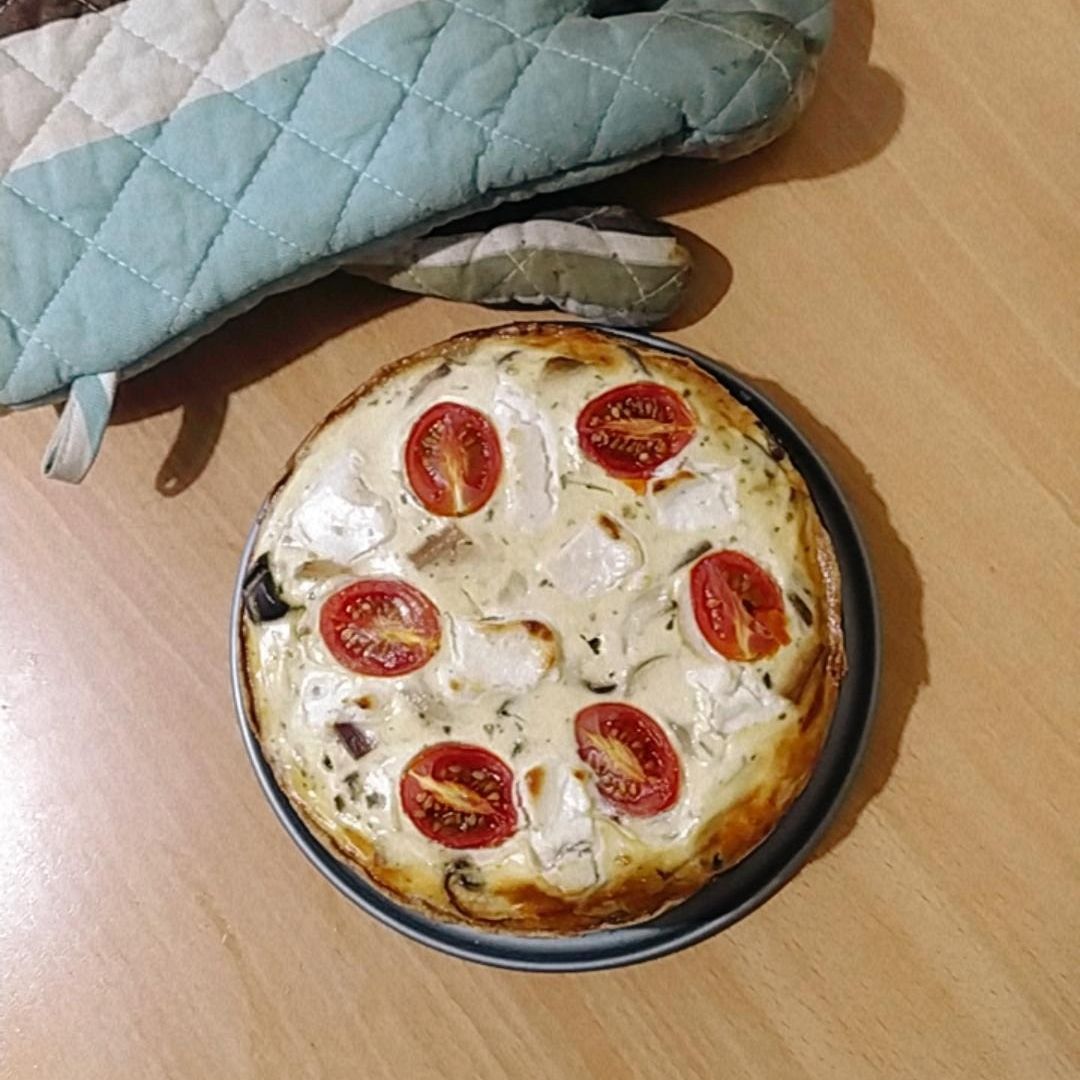 Quiche de champis y panceta Quiche de champis y panceta