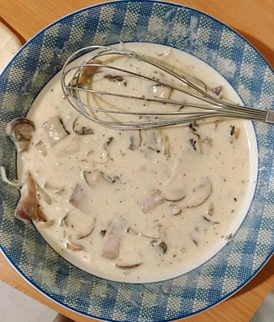 Quiche de champis y panceta Paso 4 Quiche de champis y panceta Paso 4