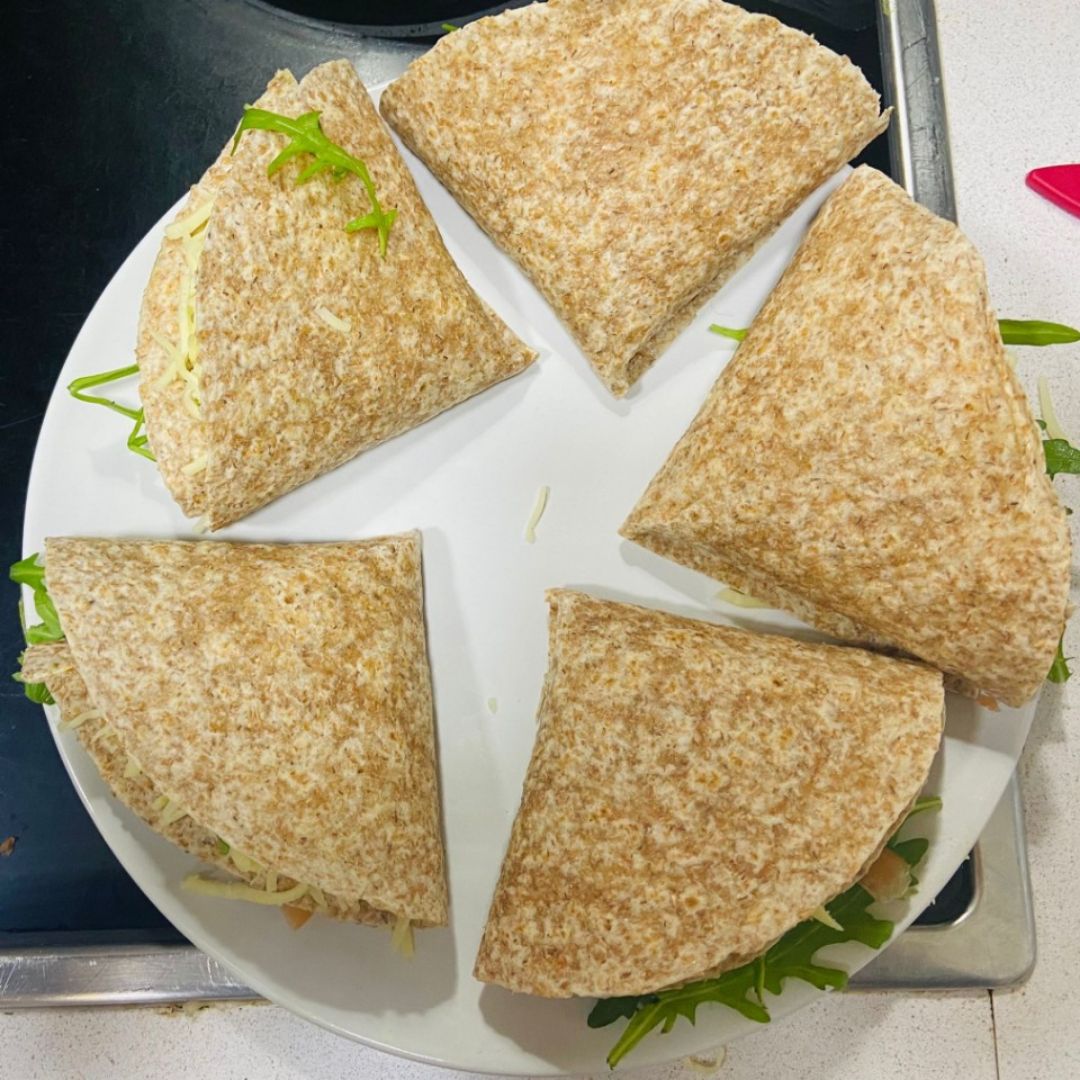 Quesadilla de salmón ahumado Quesadilla de salmón ahumado