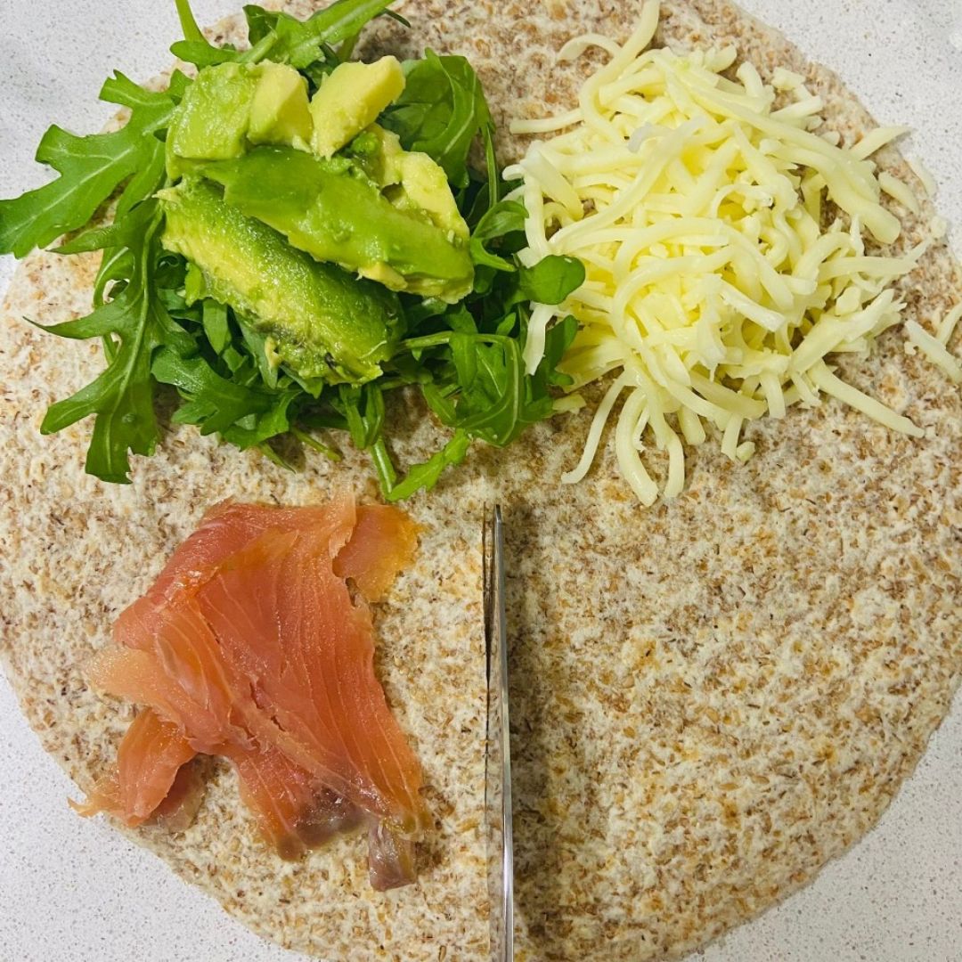 Quesadilla de salmón ahumado Paso 0 Quesadilla de salmón ahumado Paso 0