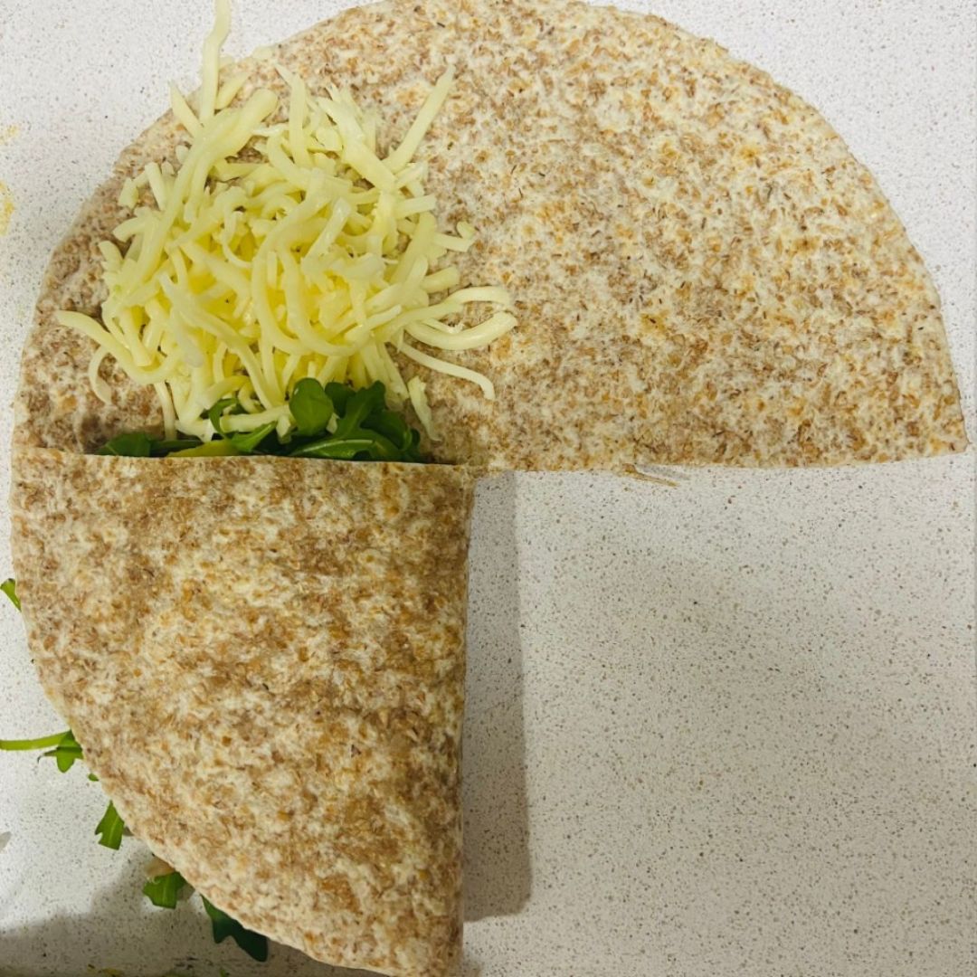 Quesadilla de salmón ahumado Paso 1 Quesadilla de salmón ahumado Paso 1
