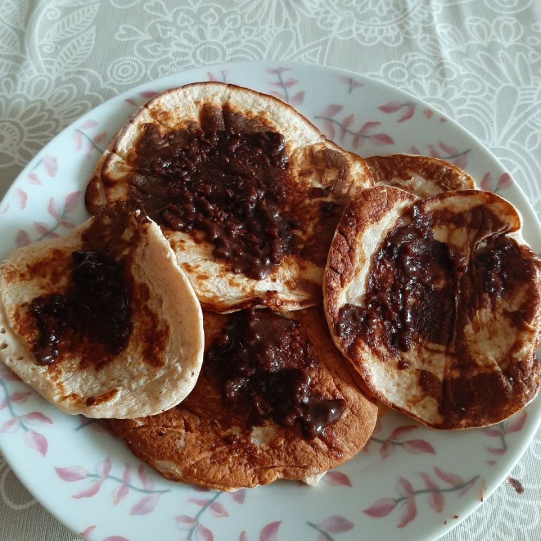 Tortitas de plátano y claras de huevo