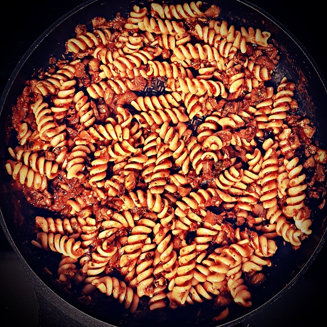 Pasta a la NormaStep 0