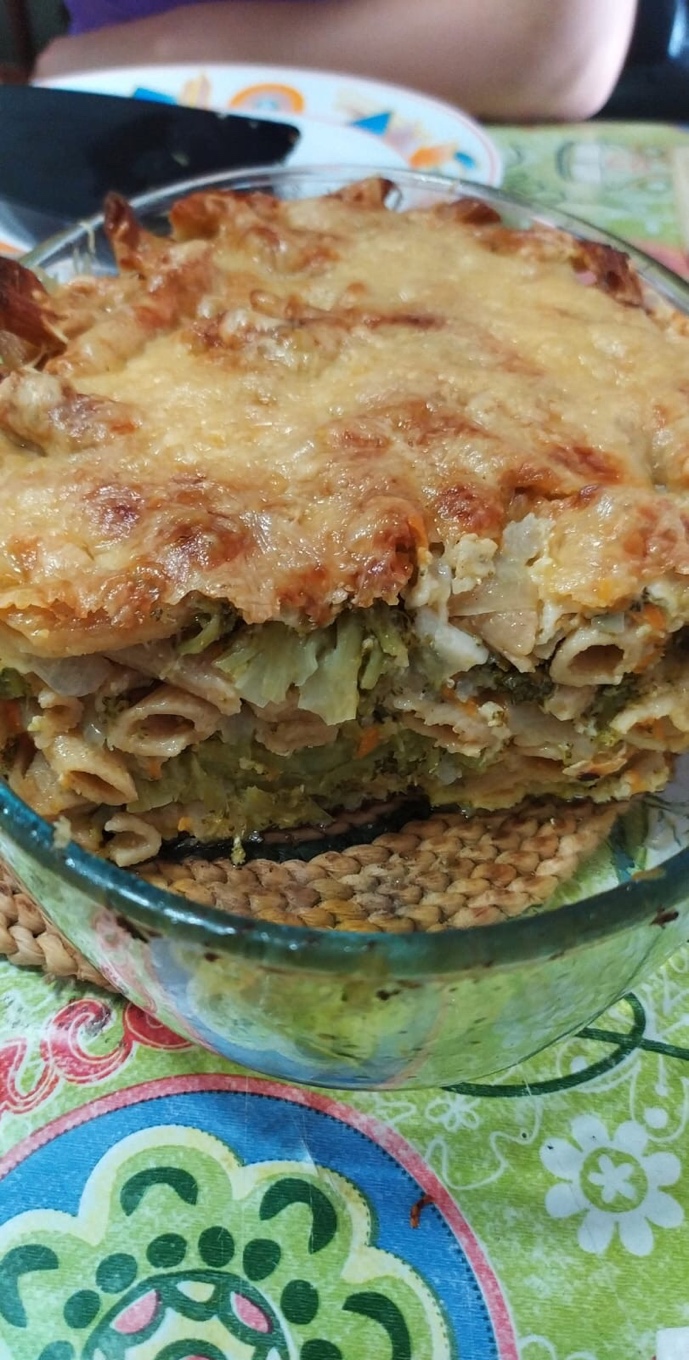 Macarrones con verduras de la huerta