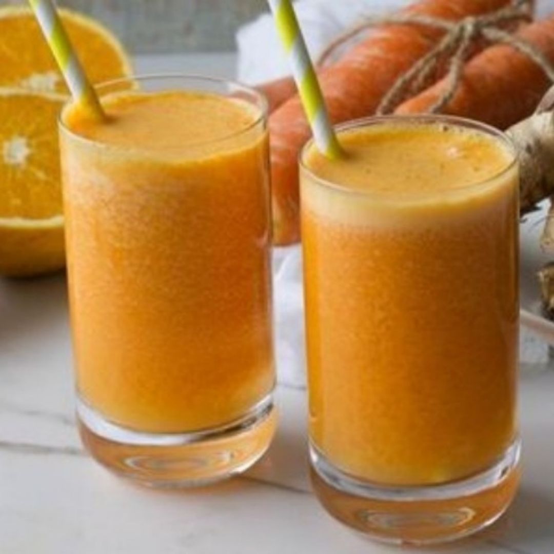 Zumo de naranja, zanahoria y genjibre Zumo de naranja, zanahoria y genjibre