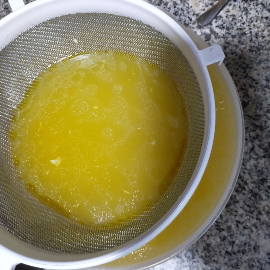 Caldo de pollo  Paso 8