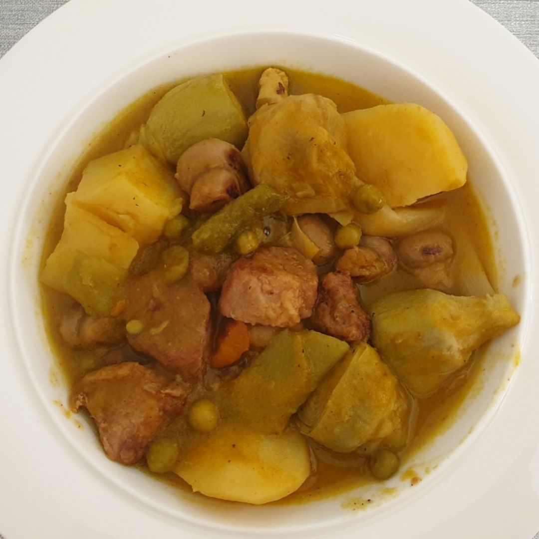 Carne estofada/menestra
