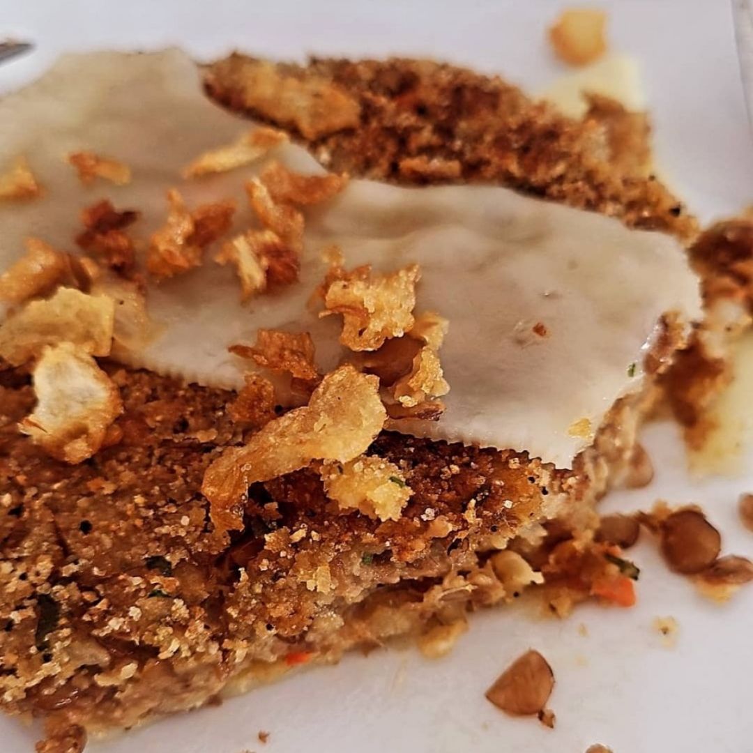 Hamburguesa de lentejas Hamburguesa de lentejas