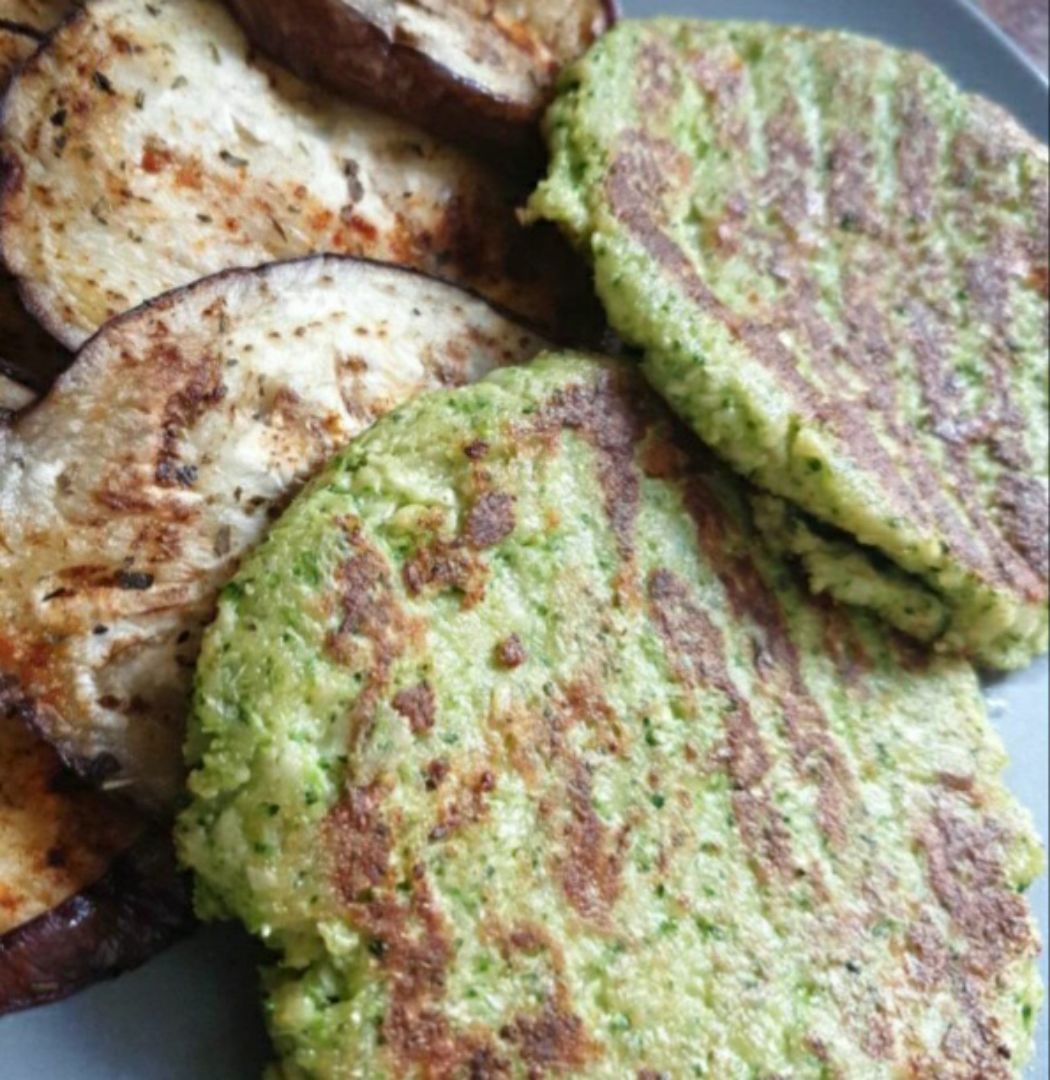 Hamburguesa de brocoli Hamburguesa de brocoli