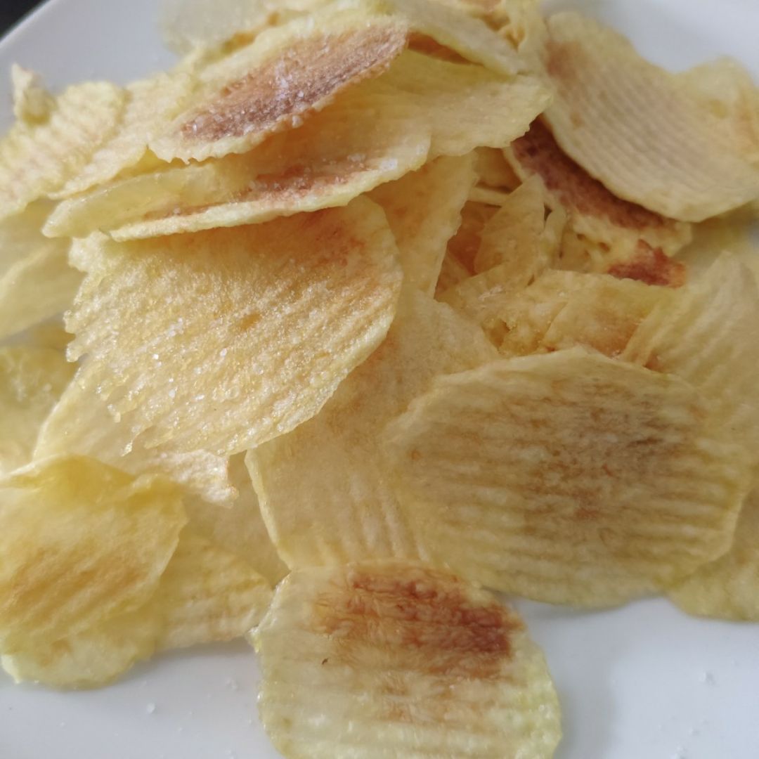 Patatas chips al microondas Patatas chips al microondas